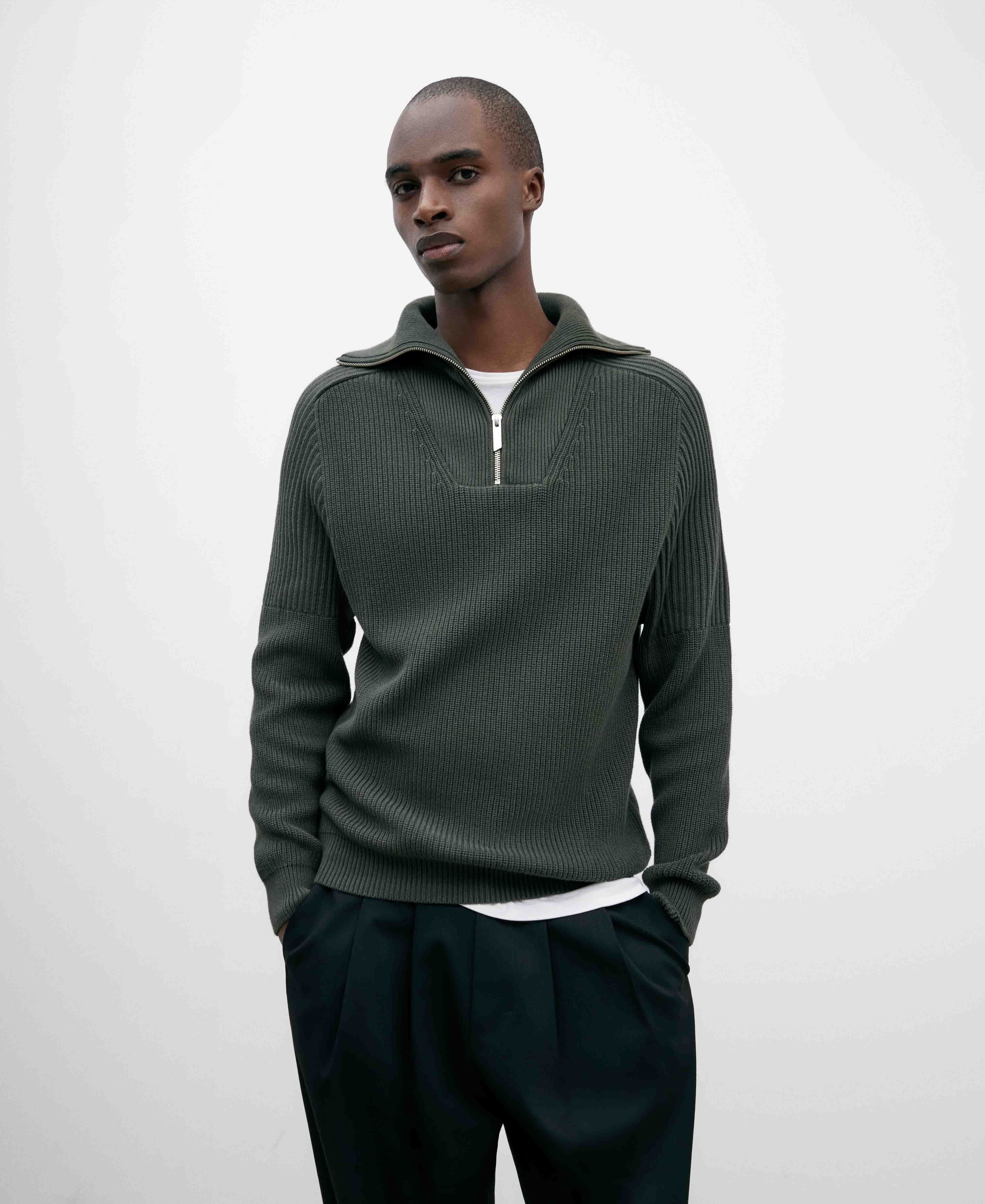 Zip turtleneck sweater AD Europa