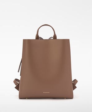 Mica leather backpack