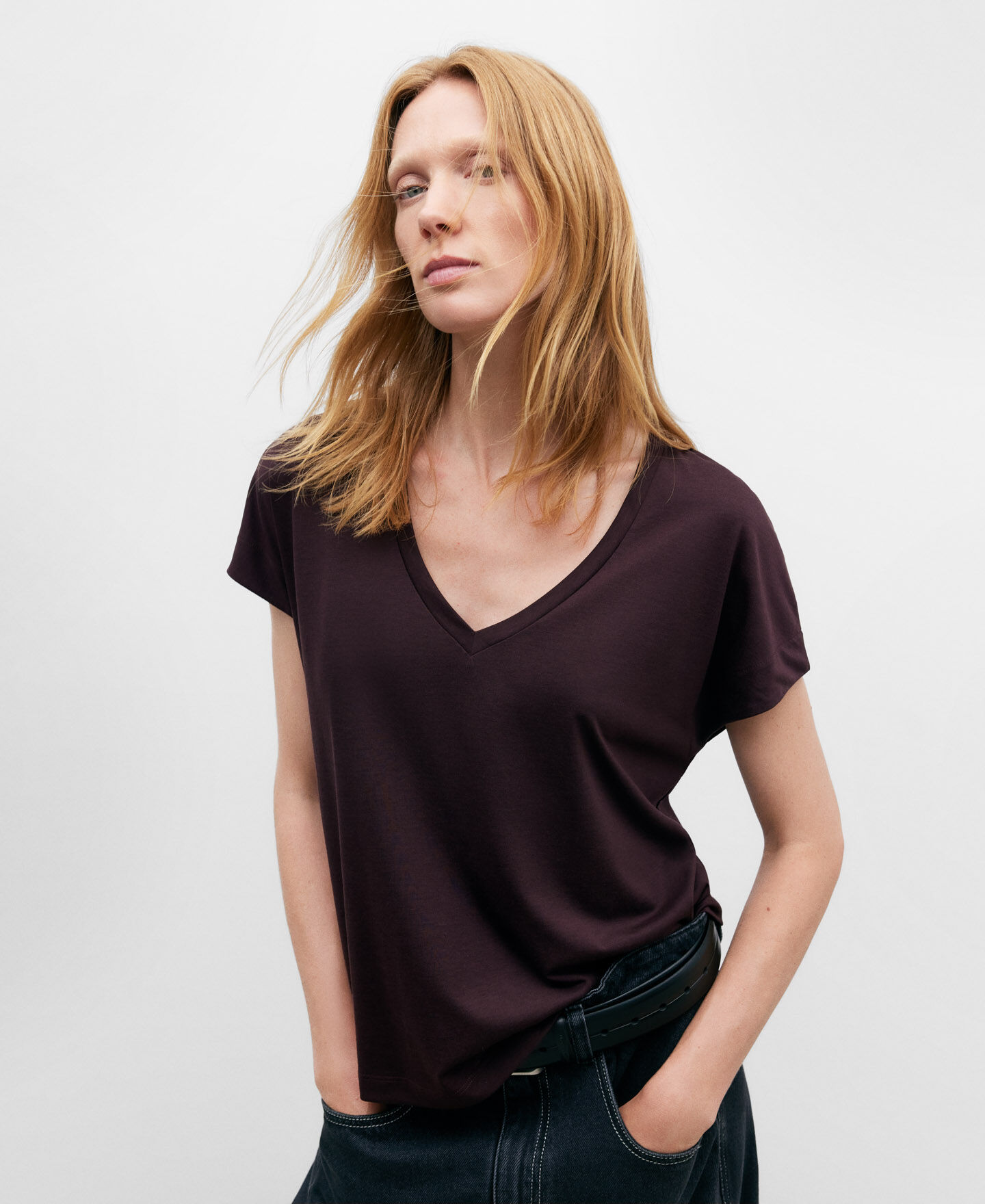 Camiseta marron mujer on sale