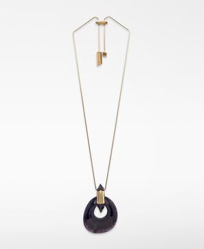 Resin hoops necklace woman
