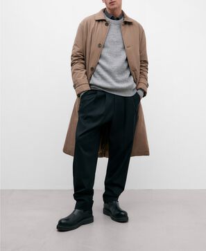 Cotton ribbed men's sweater