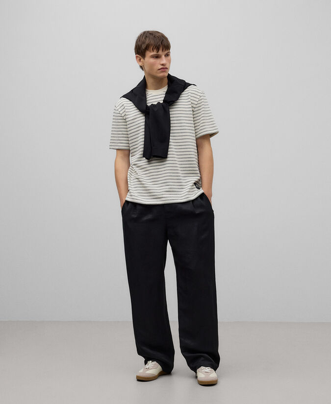 Adolfo dominguez Camiseta rayas algodón orgánico hombre