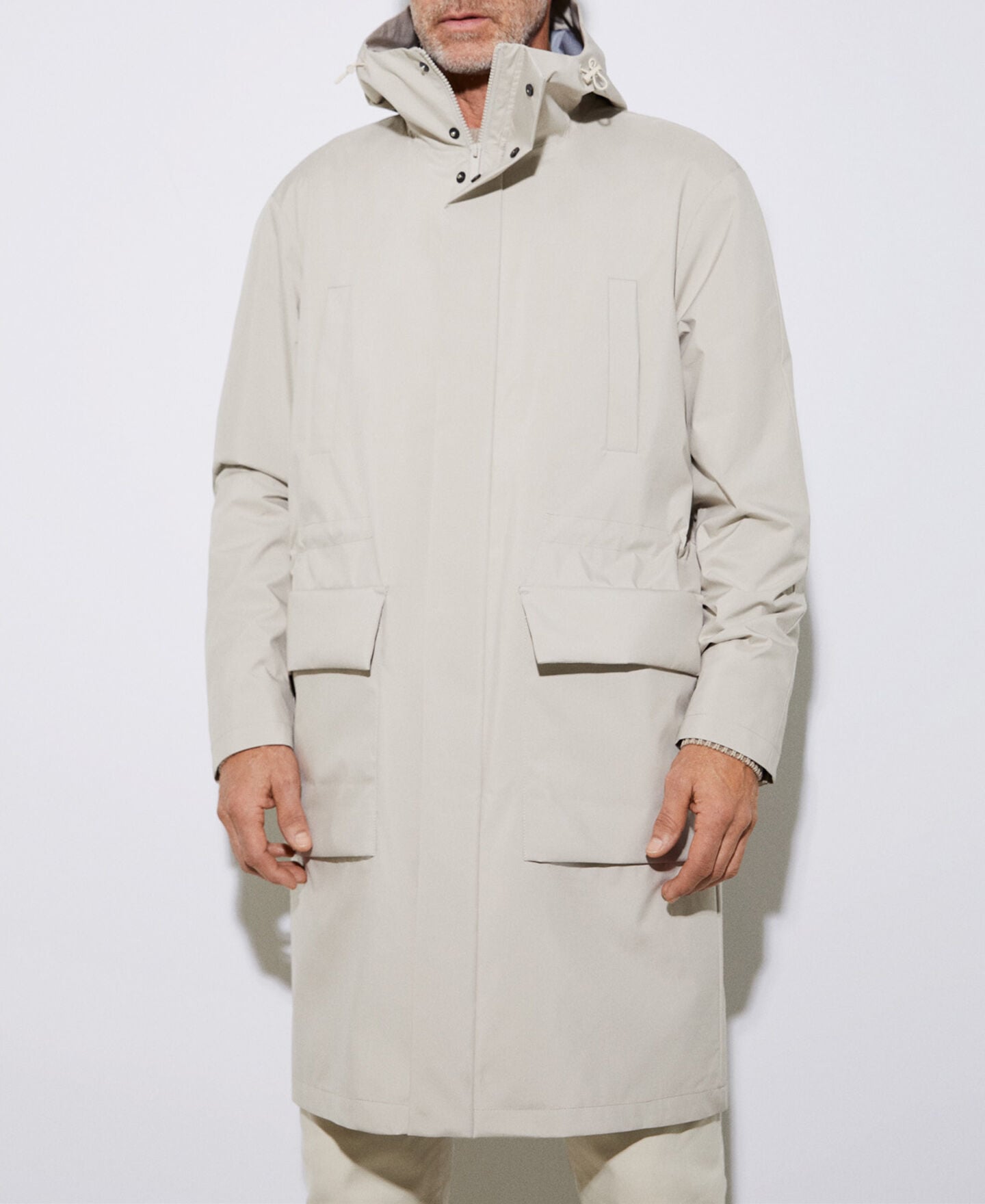 Polyester hooded nautical parka | AD Europa
