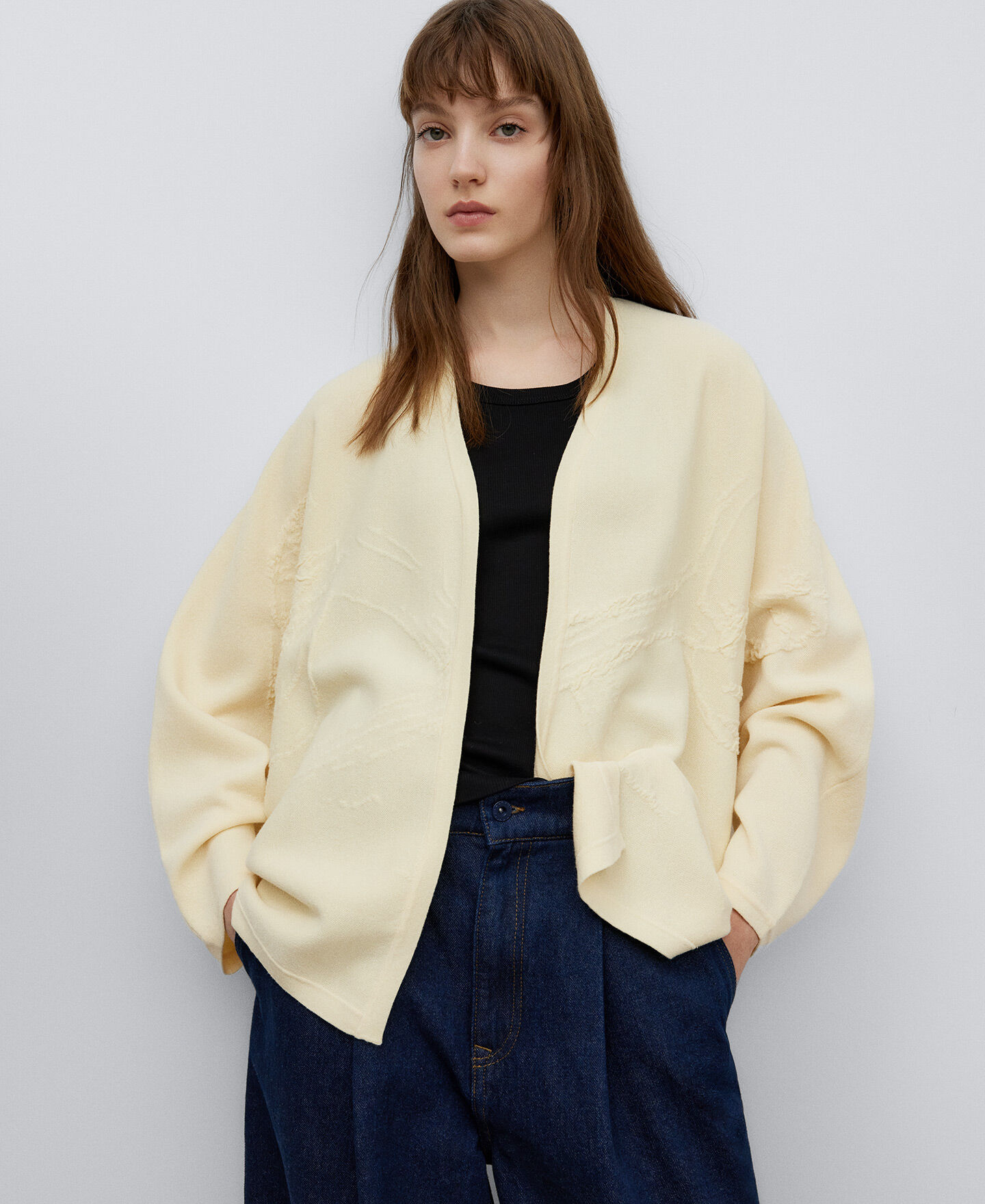 Jacquard clearance kimono jacket