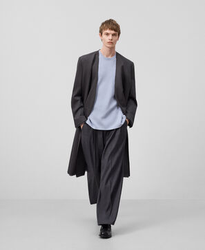 Short sleeve knit sweater man