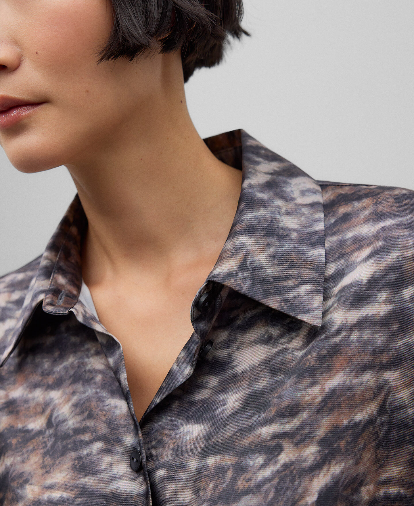 Chemise imprimé animal femme best sale