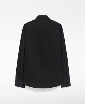 Camisa slim fit cuello italiano hombre