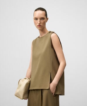 Top sastre recto mujer