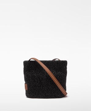 Raffia texture crossbody