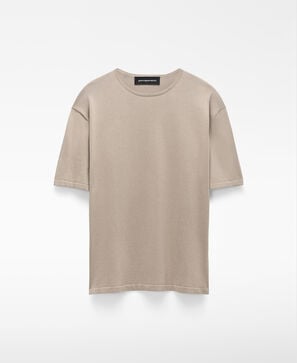 Short sleeve knit T-shirt