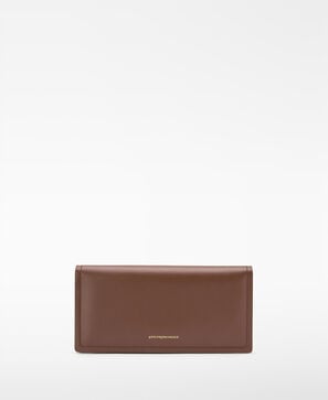 Dorna leather two-tone long wallet