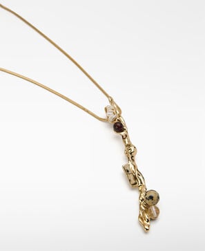 Pearl and ceramic necklace