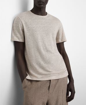 European linen heathered T-shirt
