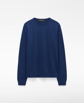 Organic cotton rolled neck sweater