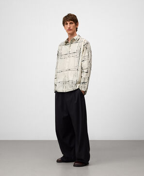 Oversize printed shirt woman