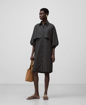 Adolfo Dominguez, Cotton striped shirt dress woman