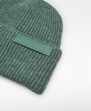 Gorro beanie punto canalé mujer