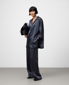 Satin pyjama trousers woman