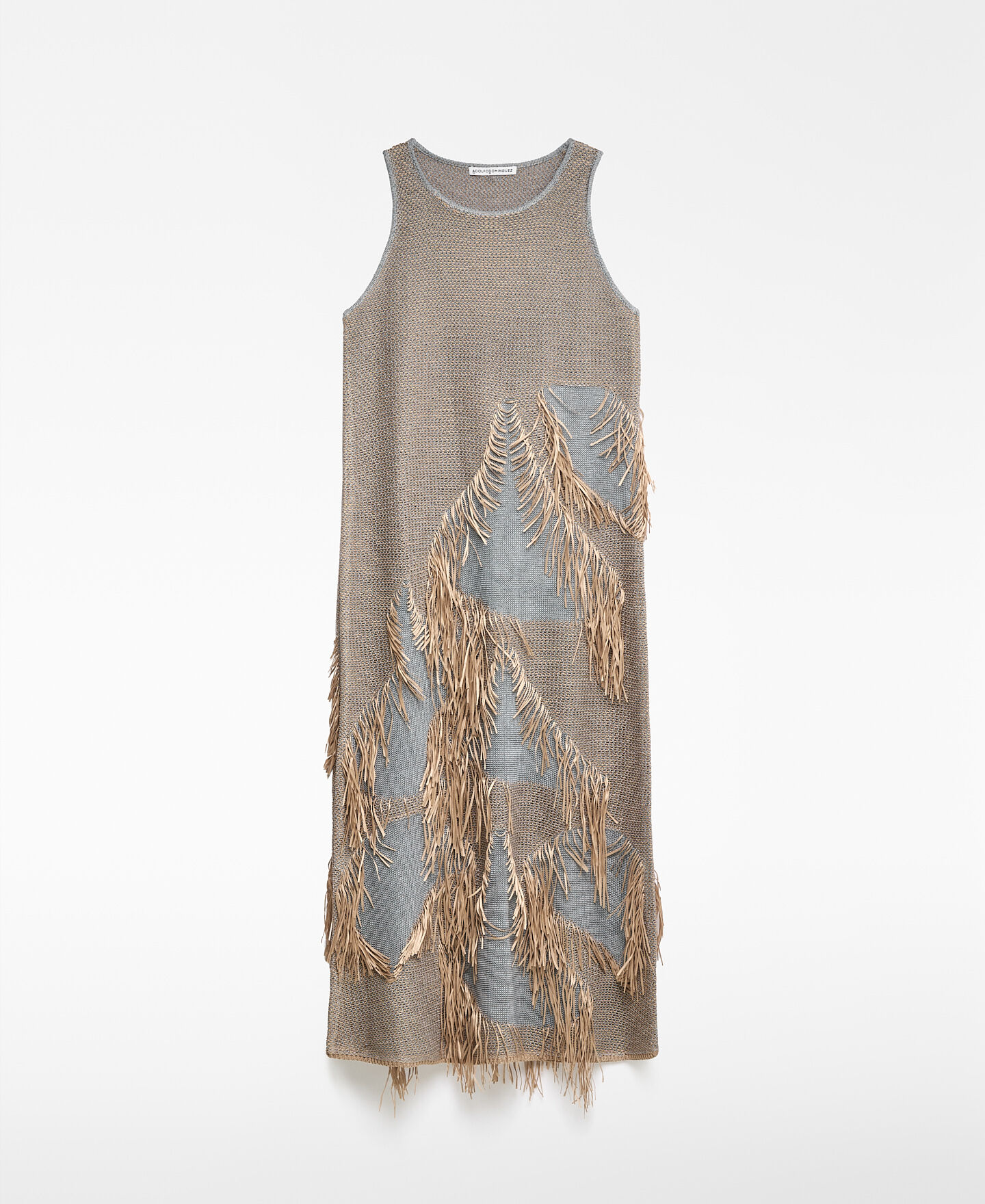 Fringe Jacquard Top レディース ZARA WOMAN MIDI ZW COLLECTION JACQUARD DRESS WITH FRINGE