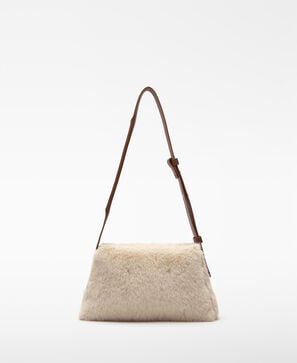 Faux fur Mica shoulder bag woman