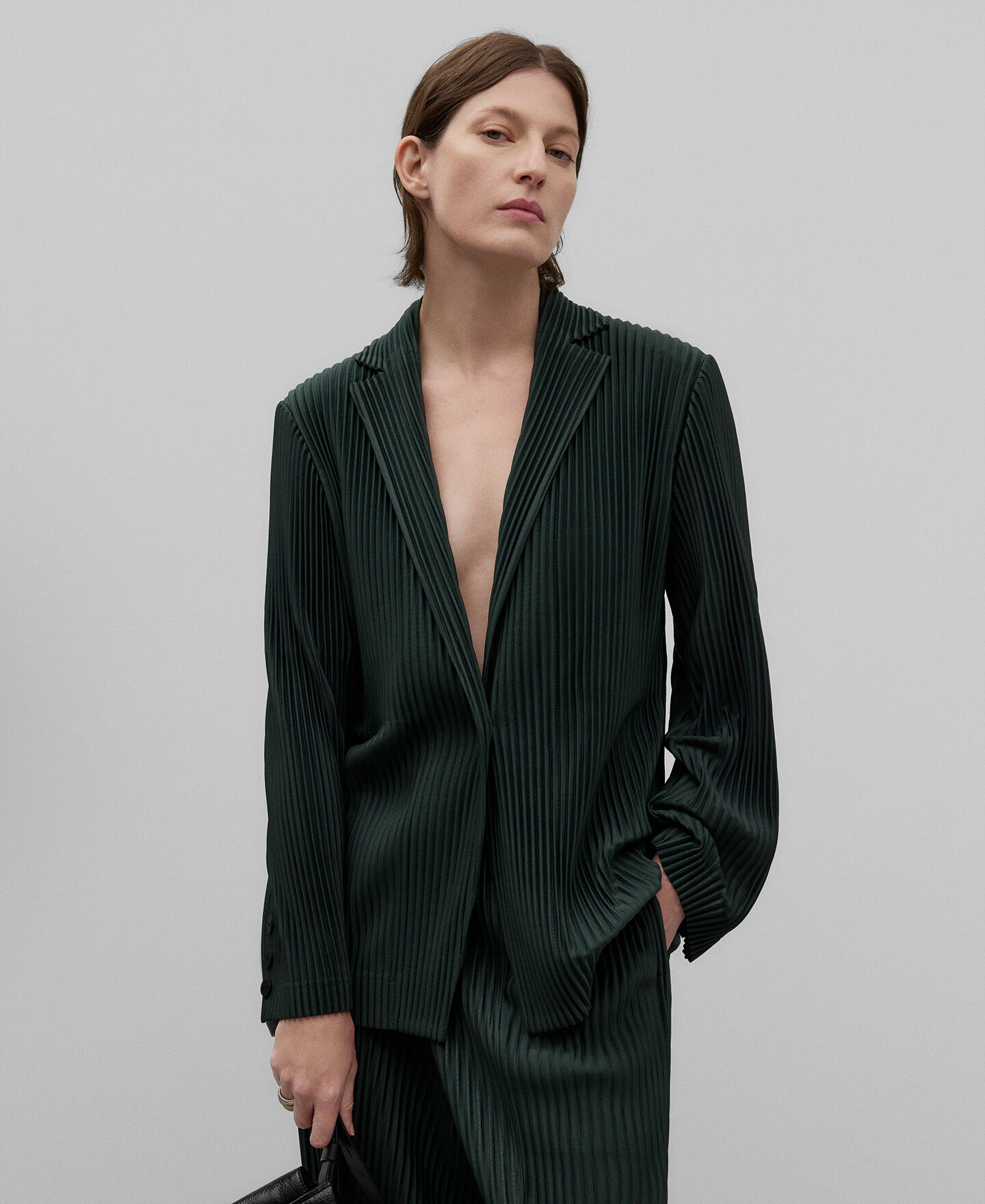 Blazer vert bouteille femme new arrivals
