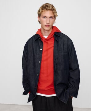 Cotton denim overshirt