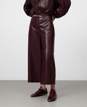 Non-Leather culotte trousers woman