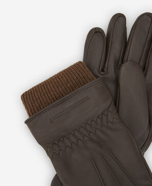 Guantes en piel responsable marrón