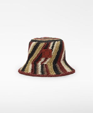 Paper multicolored bucket hat