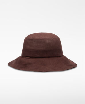 Linen bucket hat woman