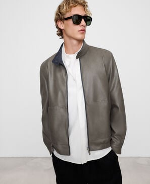 Leather-Non-Lather reversible jacket
