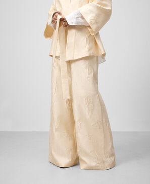 Adolfo Dominguez, Textured fabric wide leg trousers woman