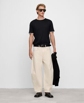 Cotton and lyocell regular fit T-shirt