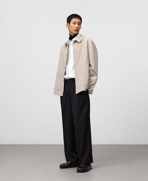 Chaqueta técnica cuello solapa hombre