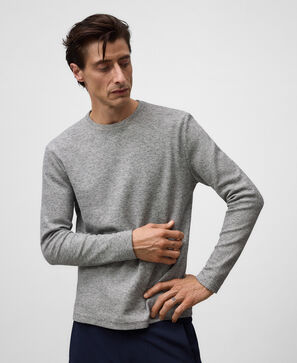 Camiseta microtextura algodón hombre