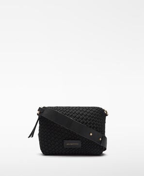Braided fabric medium crossbody woman