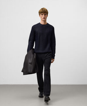 Jersey efecto encerado punto hombre