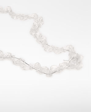 translucent resin necklace woman