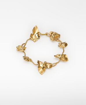 Metal flower bracelet