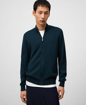 Cardigan en maille en coton biologique homme