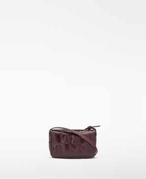 Mica croc-effect mini crossbody