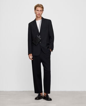 Crepe jogger trousers