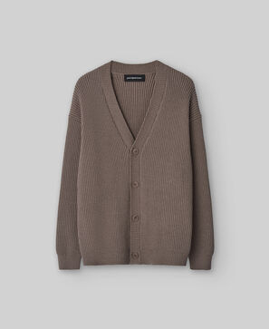 English knitted cardigan man