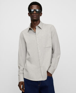 Camisa regular fit cuadros algod&oacute;n