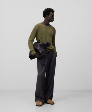 Linen knit regular fit sweater man