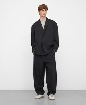 Camiseta crinkle cremallera