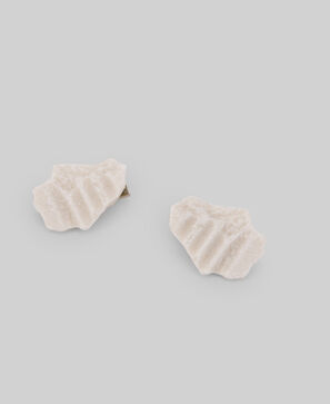 Resin brick earrings woman