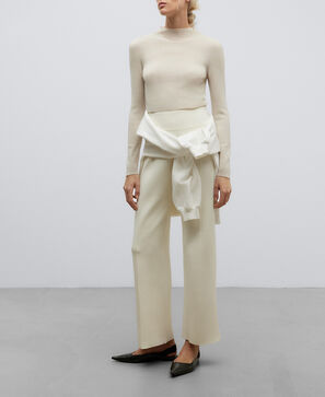 Double front trousers for women