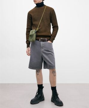 Mixed brown crew neckline sweater