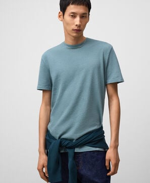 T-shirt texturé en coton biologique homme